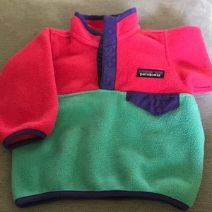 Baby girl synchilla pullover jacket